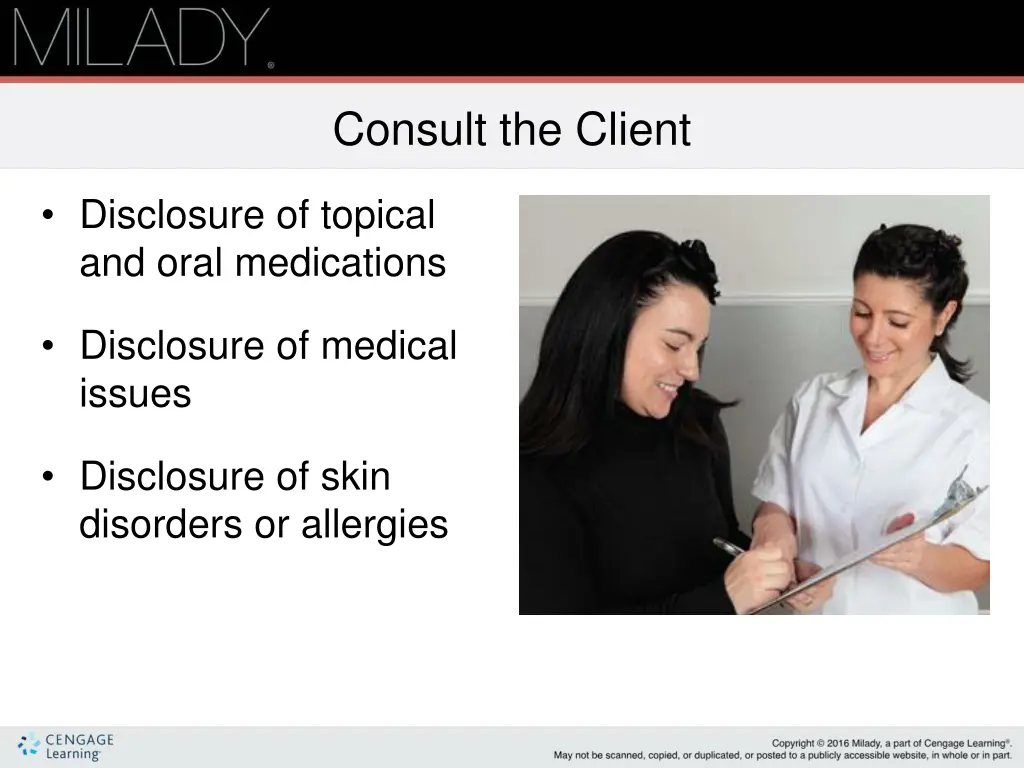 consult the client