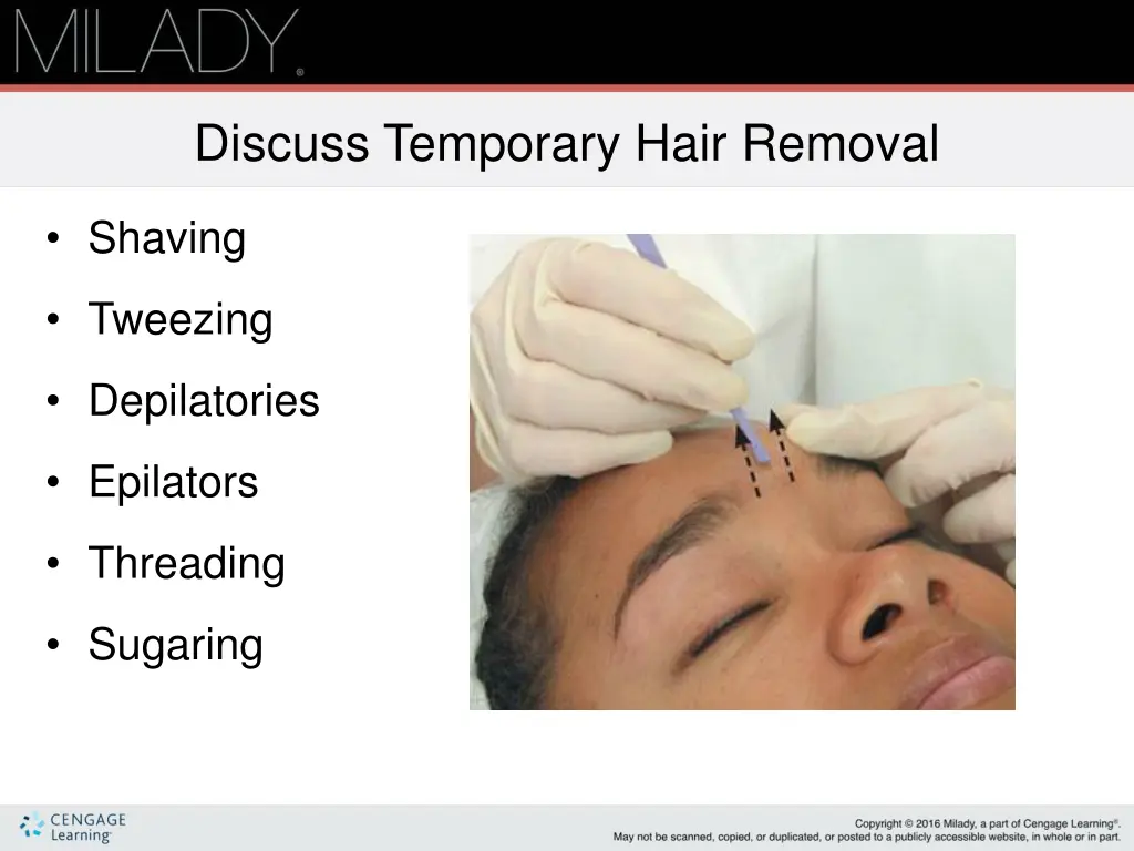 discuss temporary hair removal