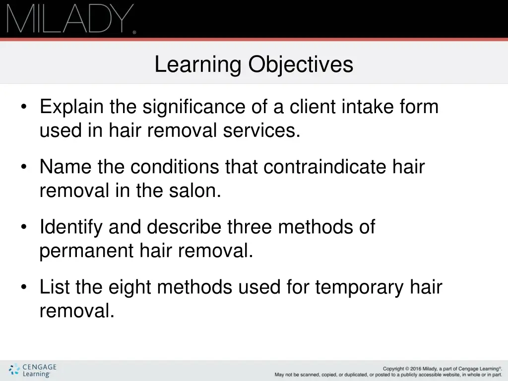 learning objectives