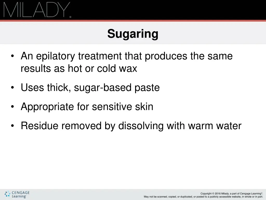 sugaring