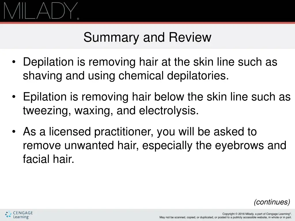 summary and review