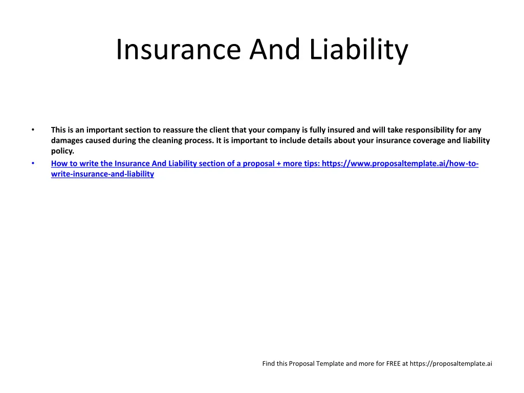 insurance and liability