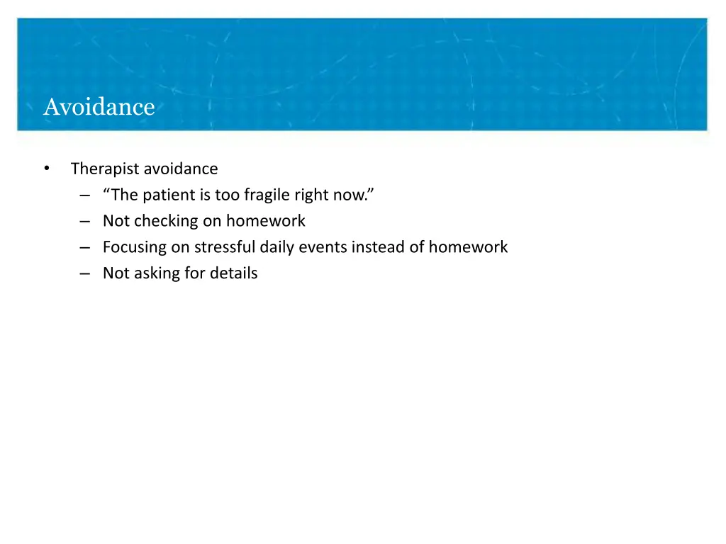 avoidance 1