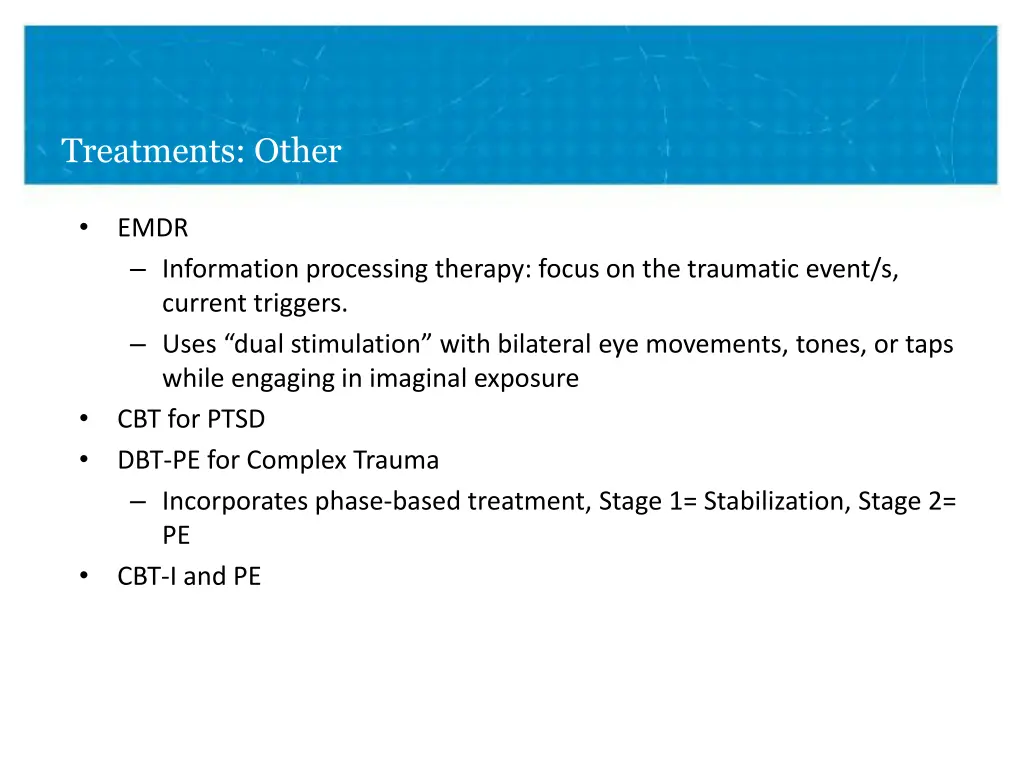 treatments other