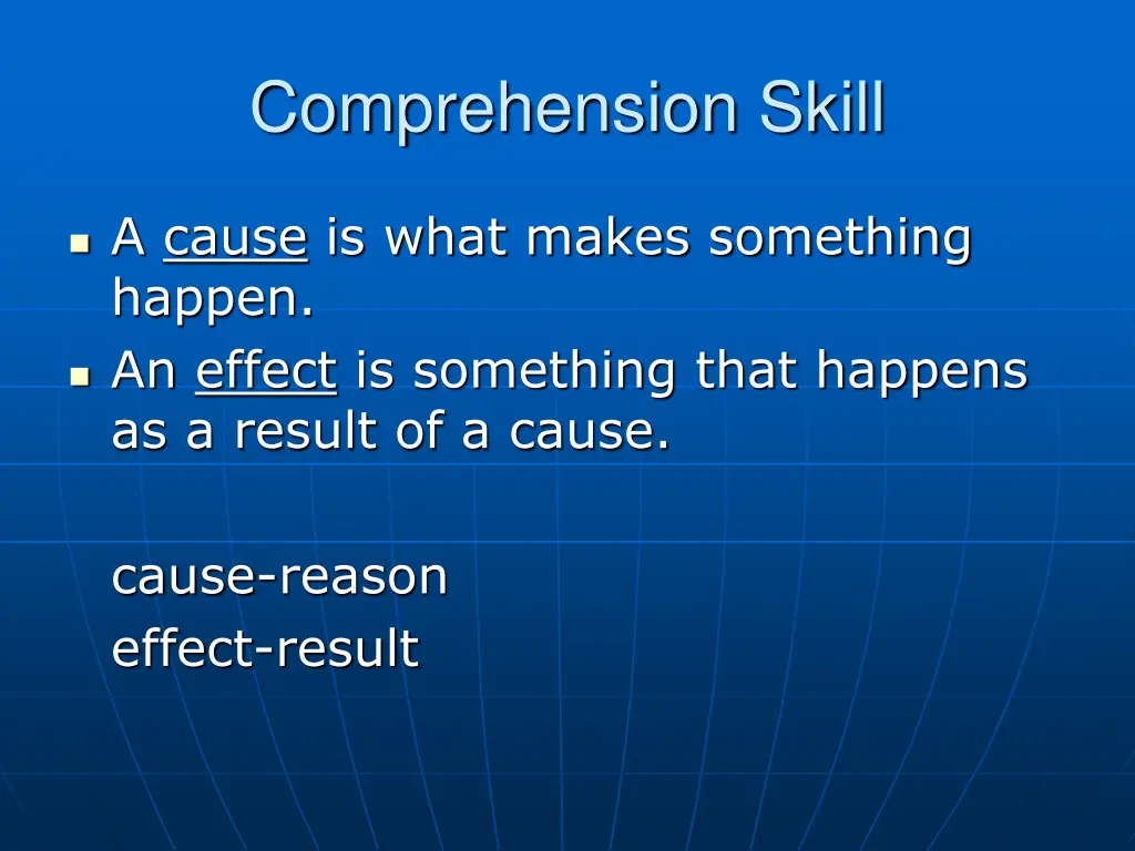 comprehension skill