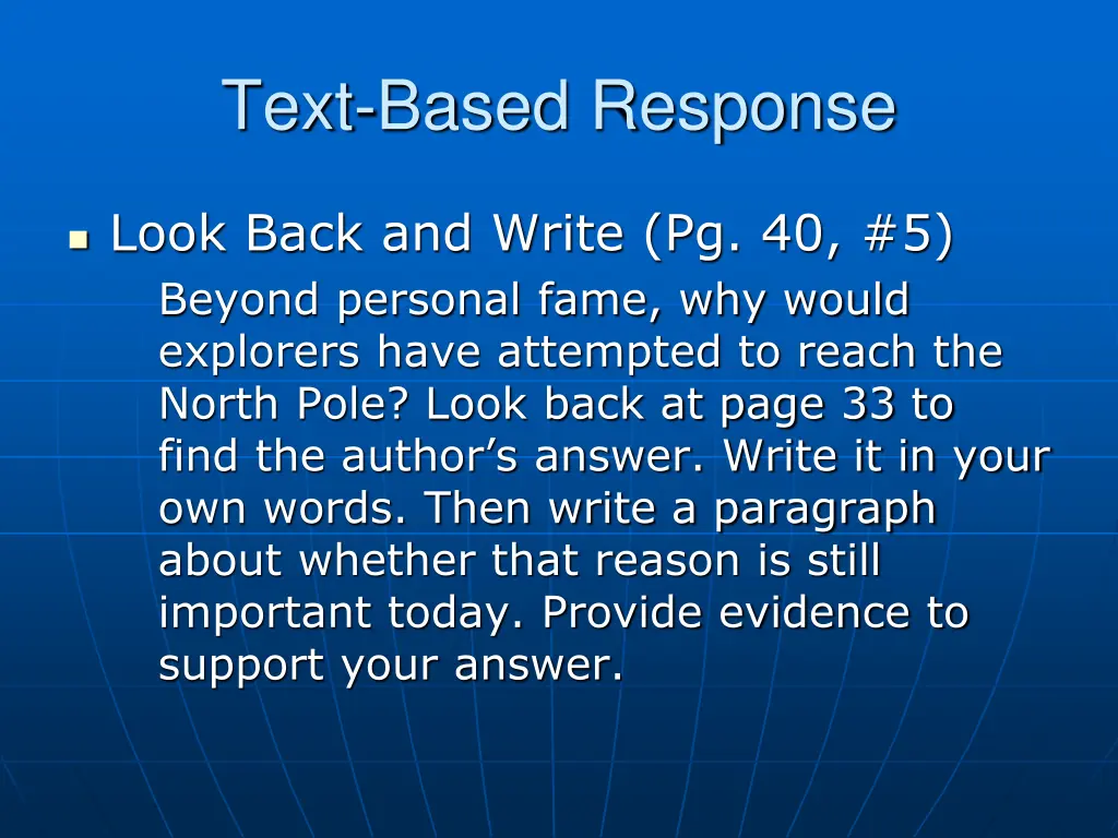 text based response