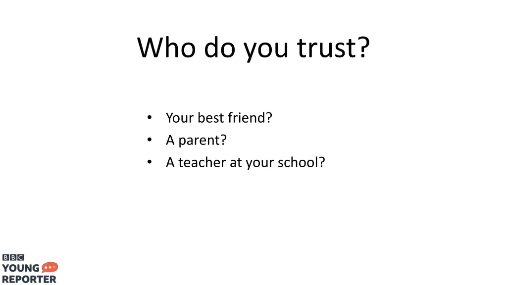 who do you trust