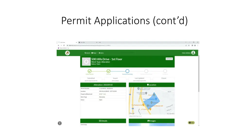 permit applications cont d