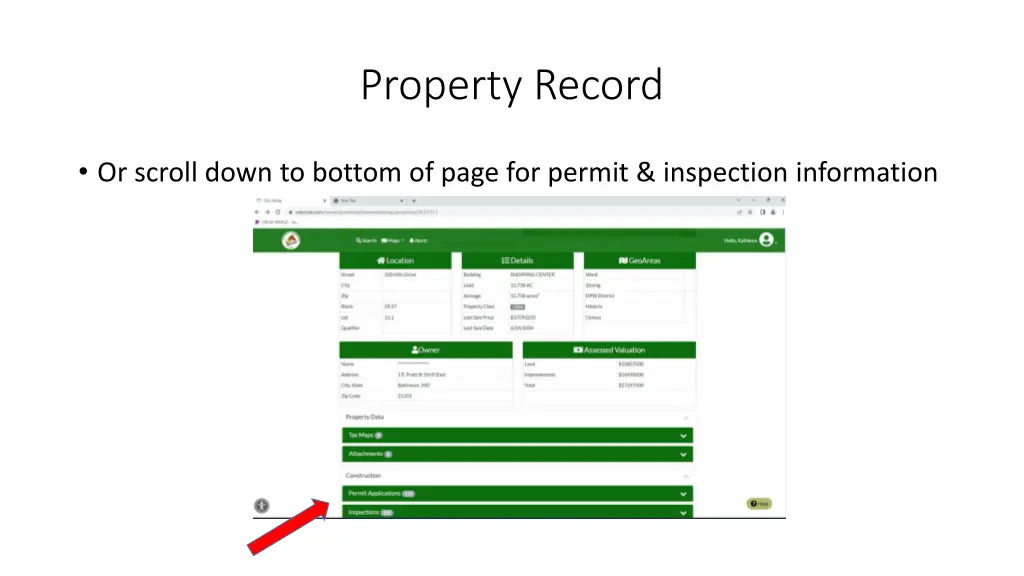 property record 2