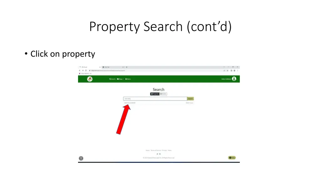 property search cont d
