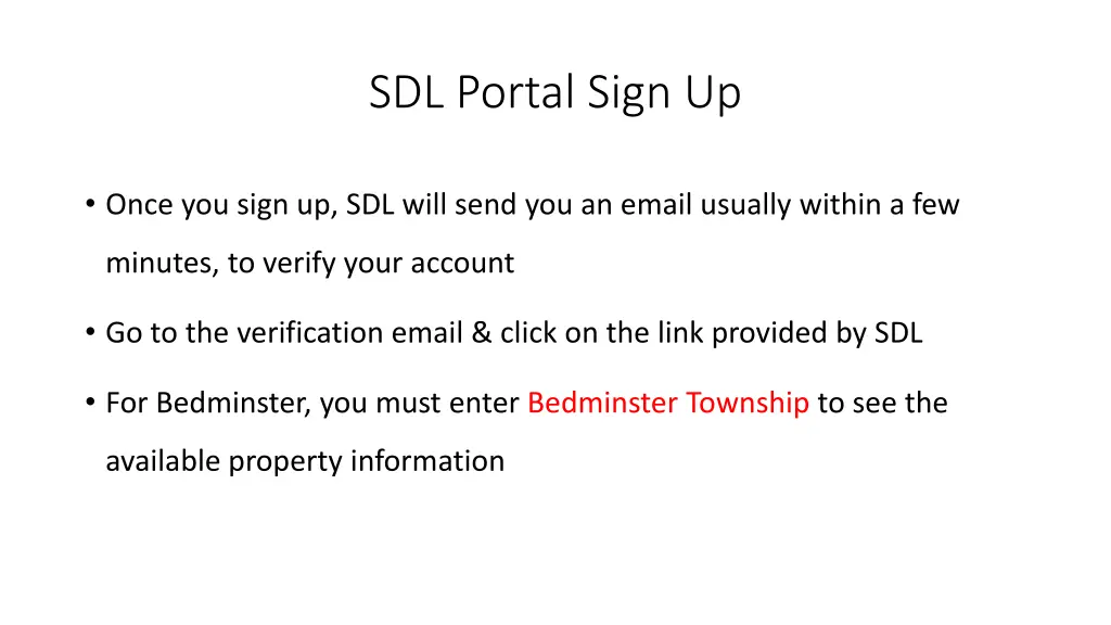 sdl portal sign up 1