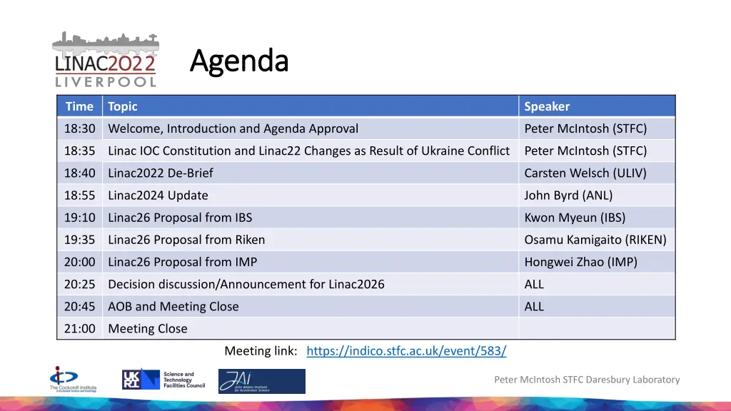 agenda agenda