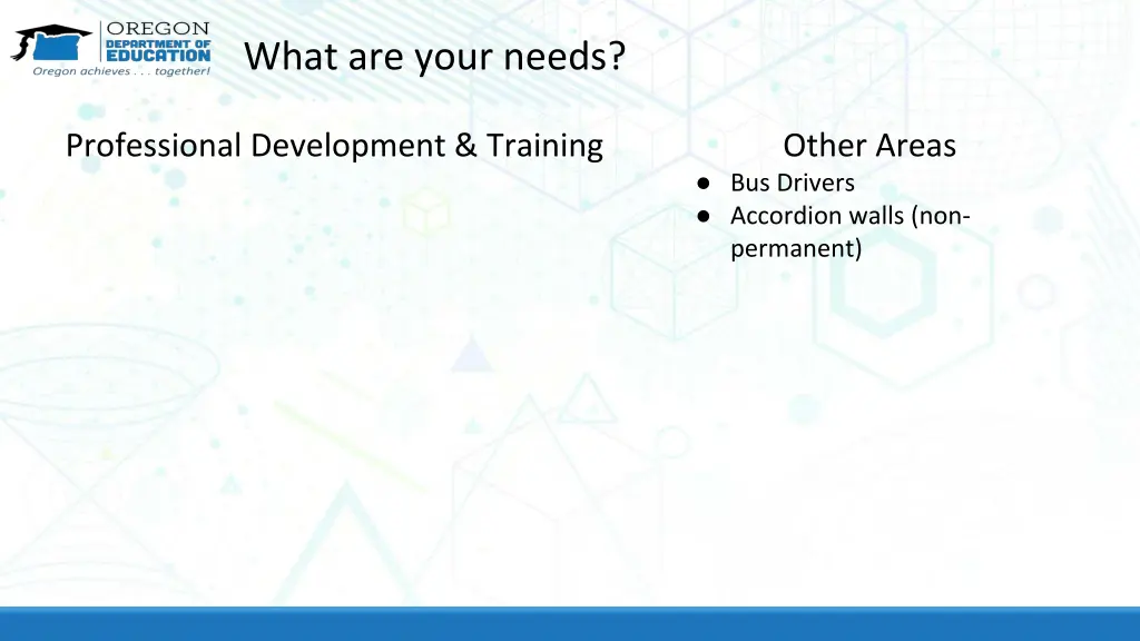 what are your needs