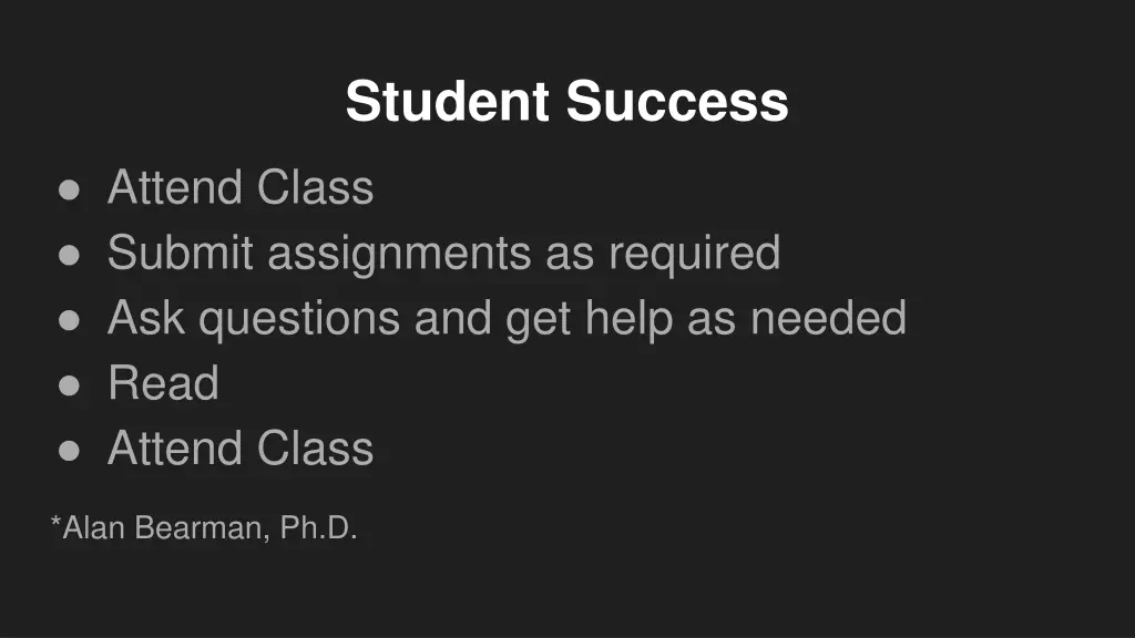 student success