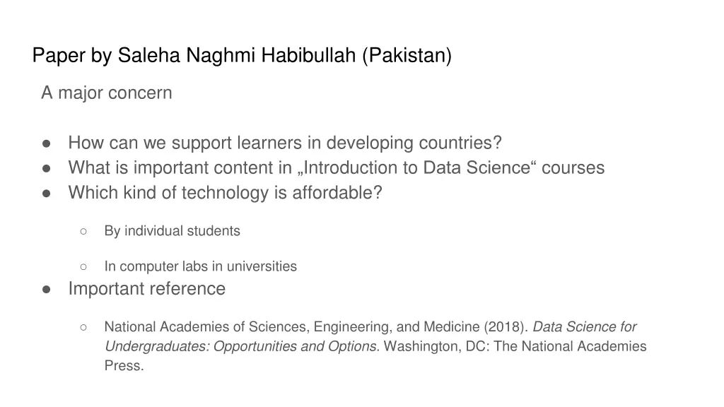 paper by saleha naghmi habibullah pakistan