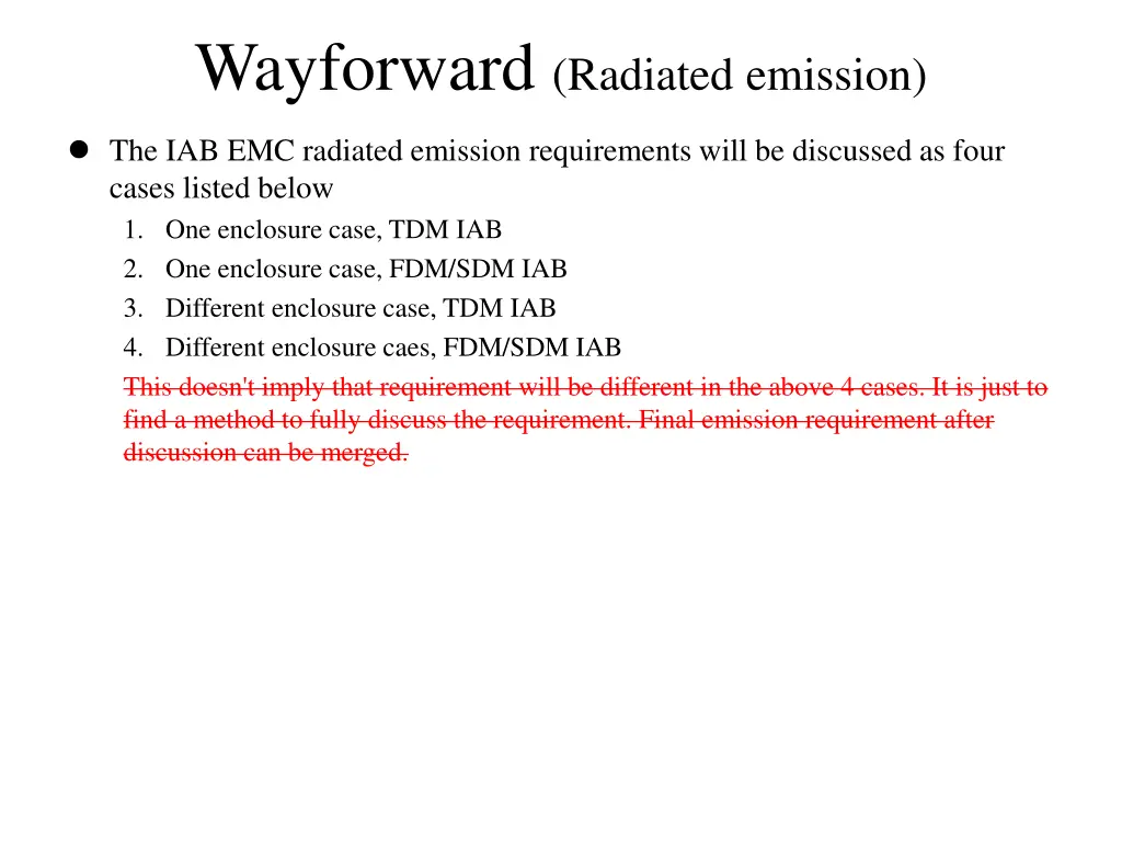 wayforward radiated emission