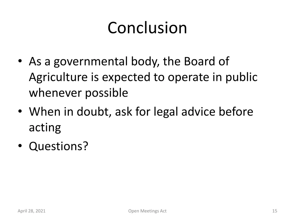 conclusion