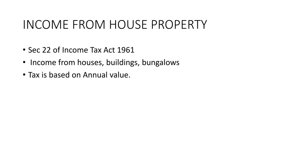 income from house property 1