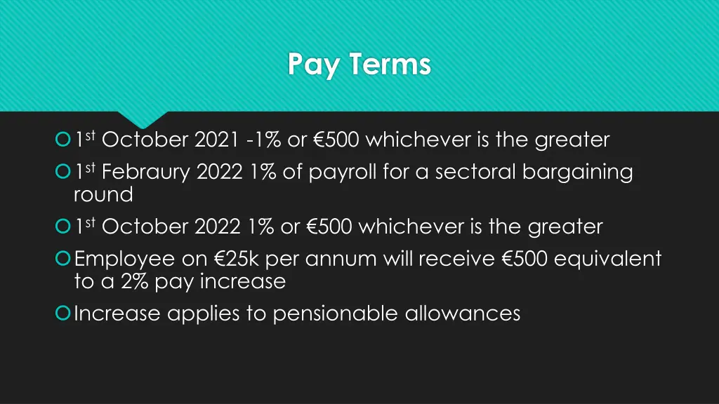 pay terms