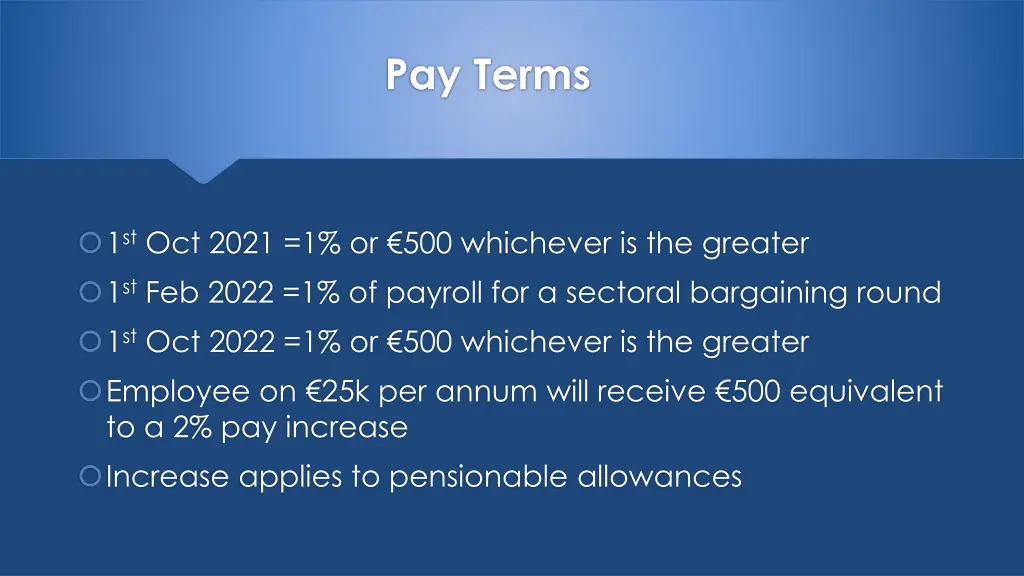 pay terms