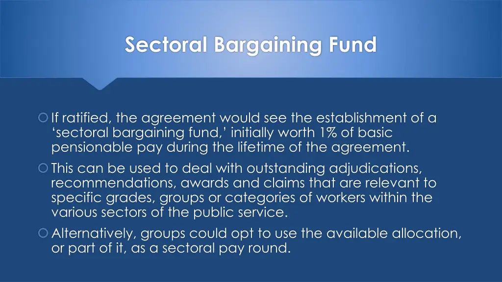sectoral bargaining fund