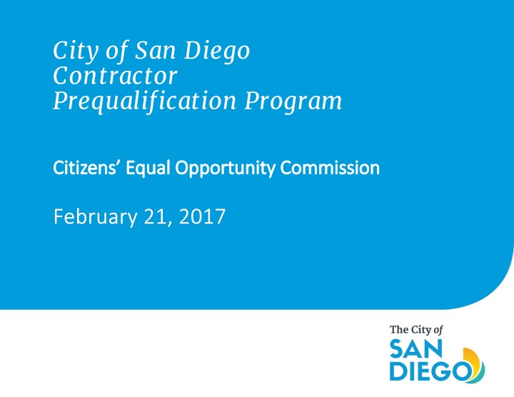 city of san diego contractor prequalification