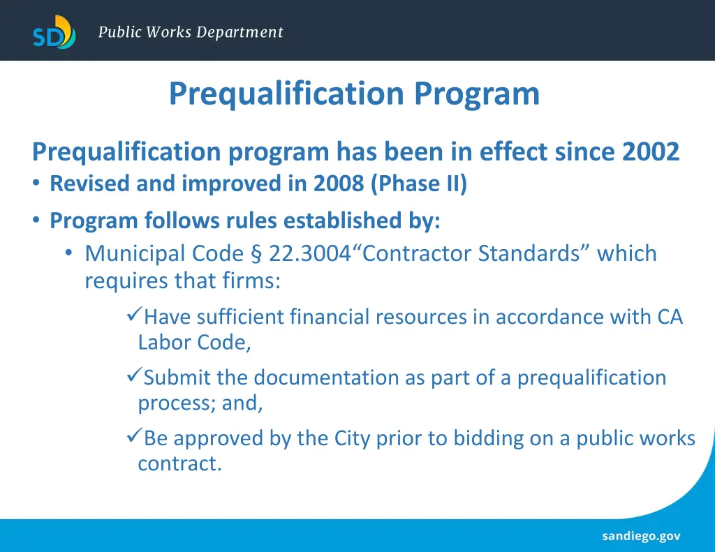 public works department
