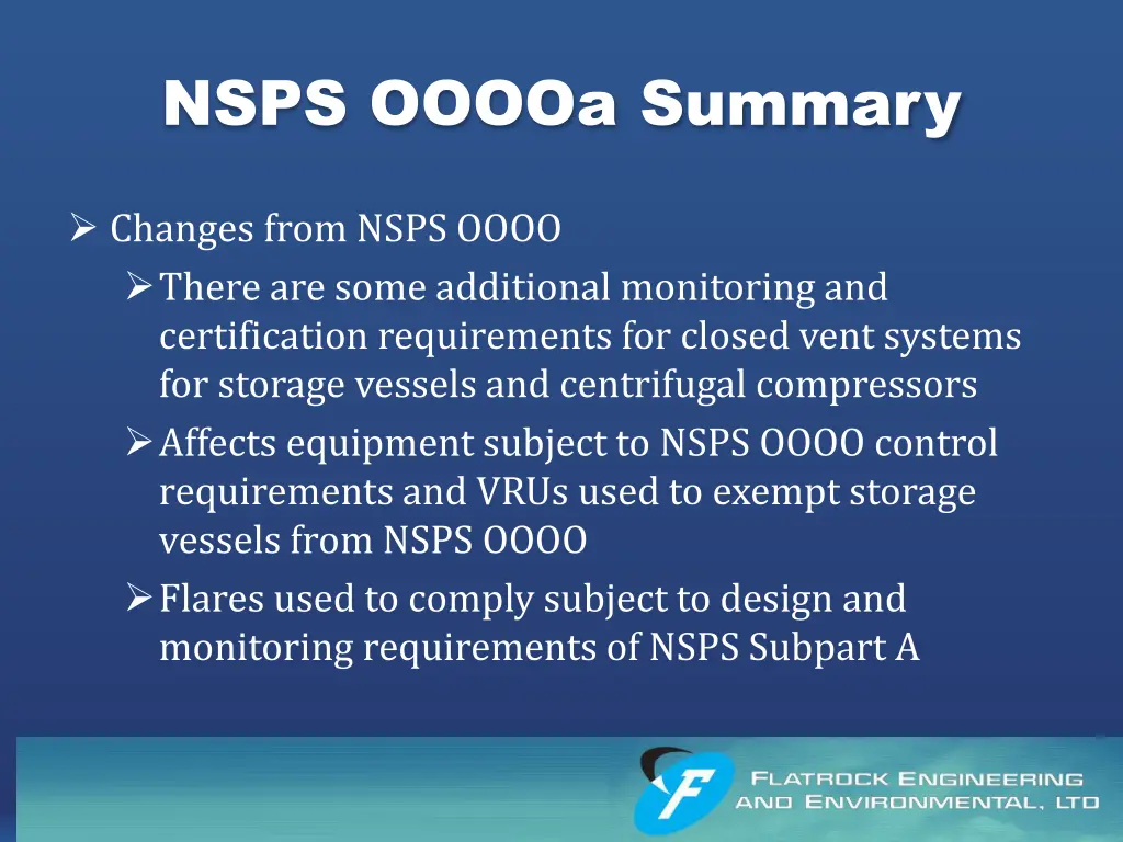 nsps ooooa summary 1