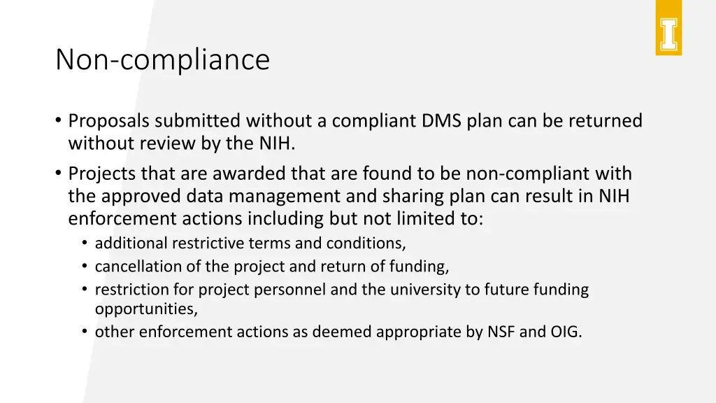 non compliance