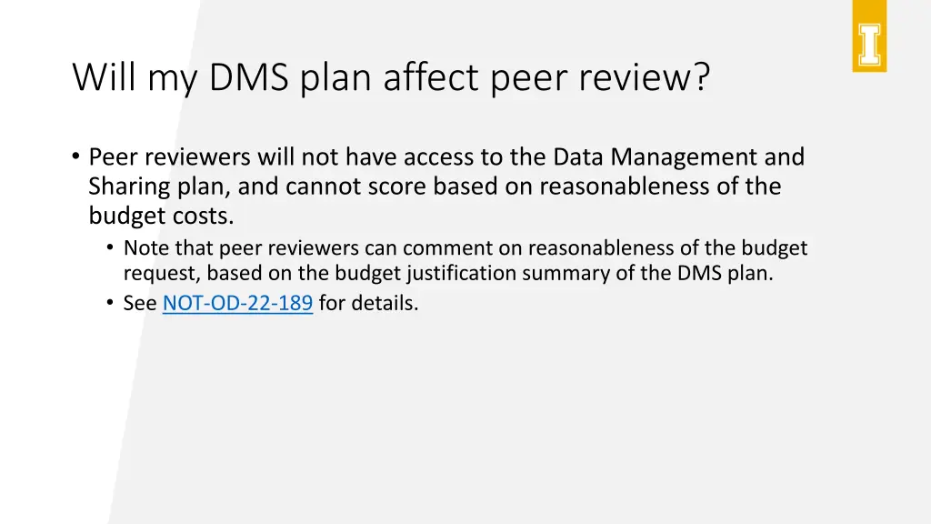 will my dms plan affect peer review