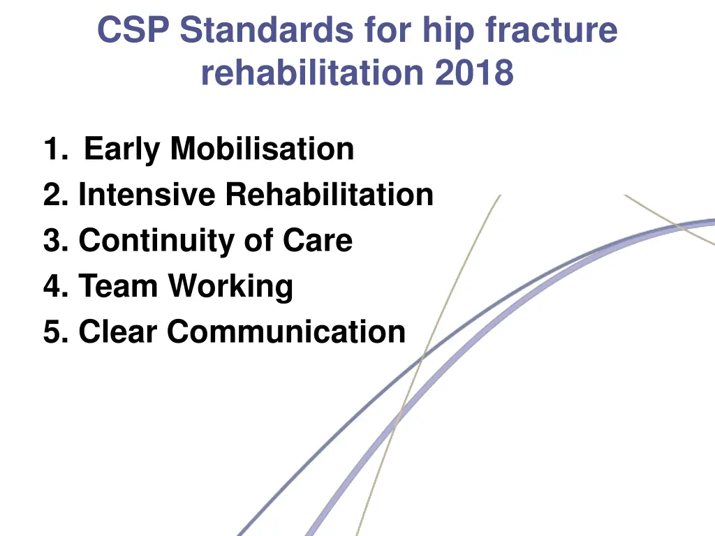 csp standards for hip fracture rehabilitation 2018