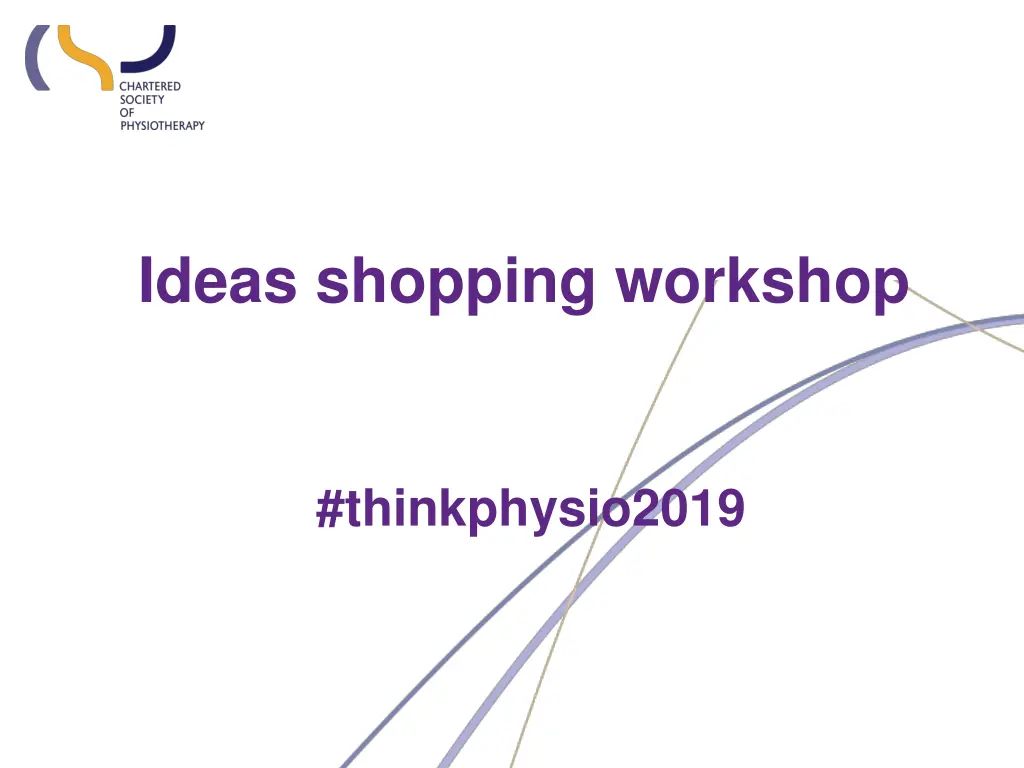 ideas shopping workshop