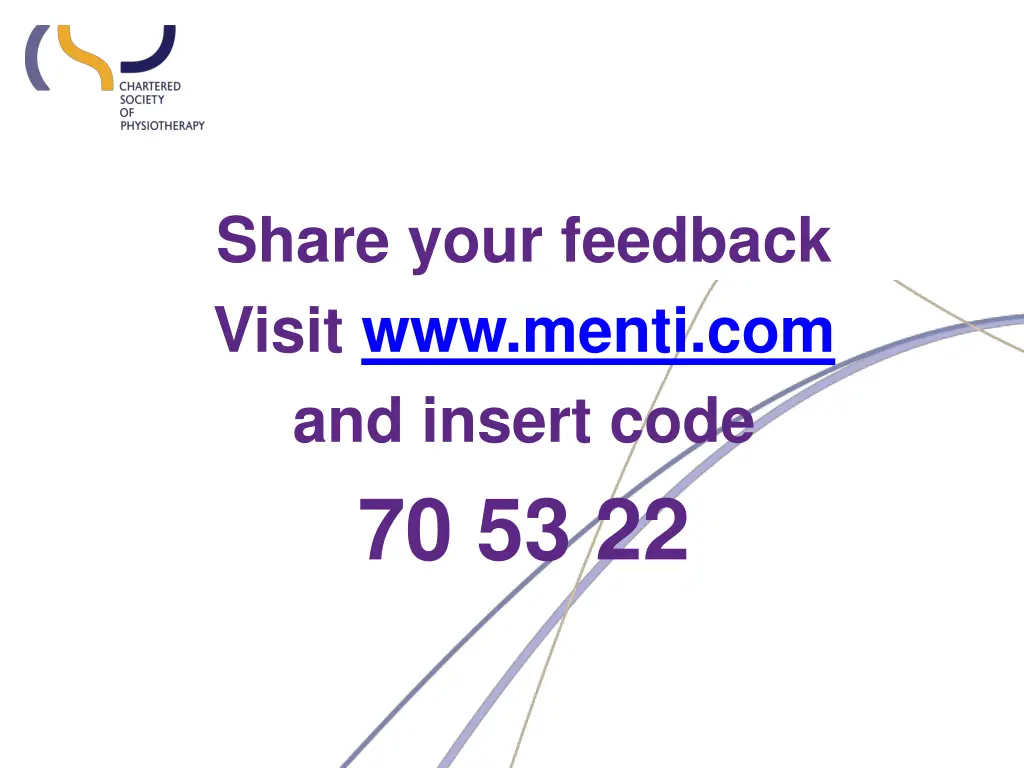 share your feedback visit www menti