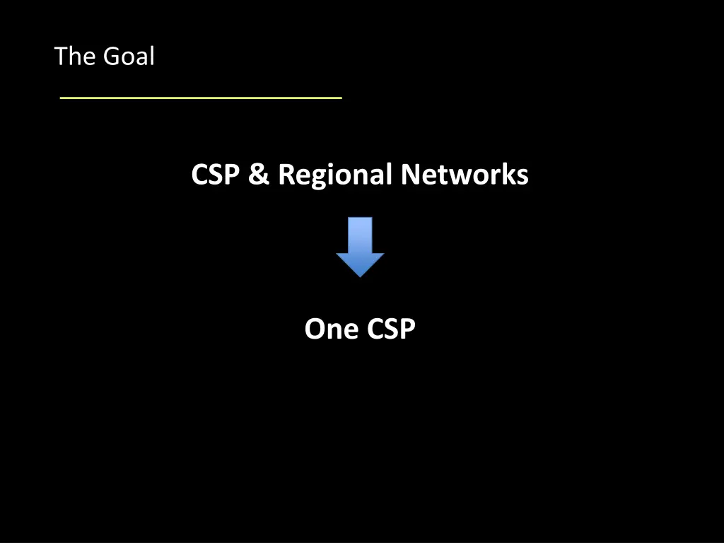 the goal