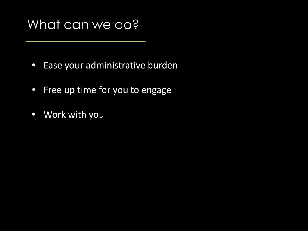 what can we do