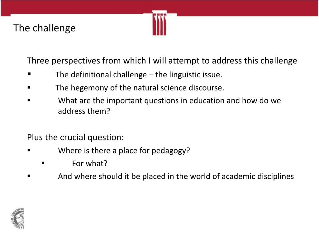 the challenge 1
