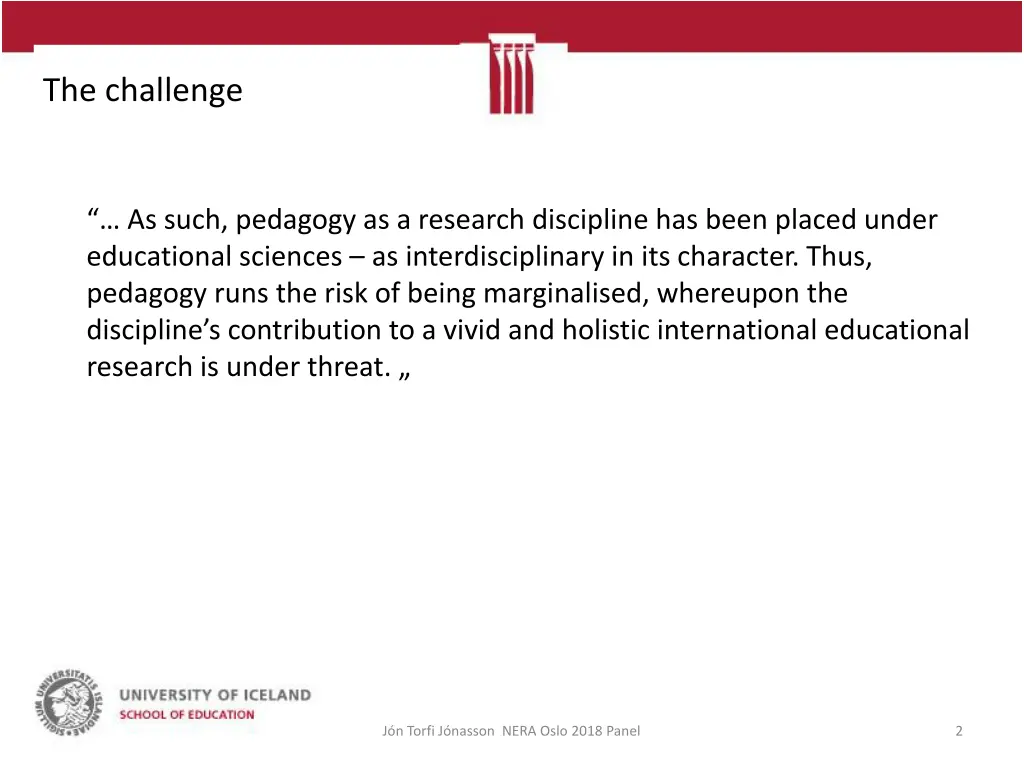 the challenge