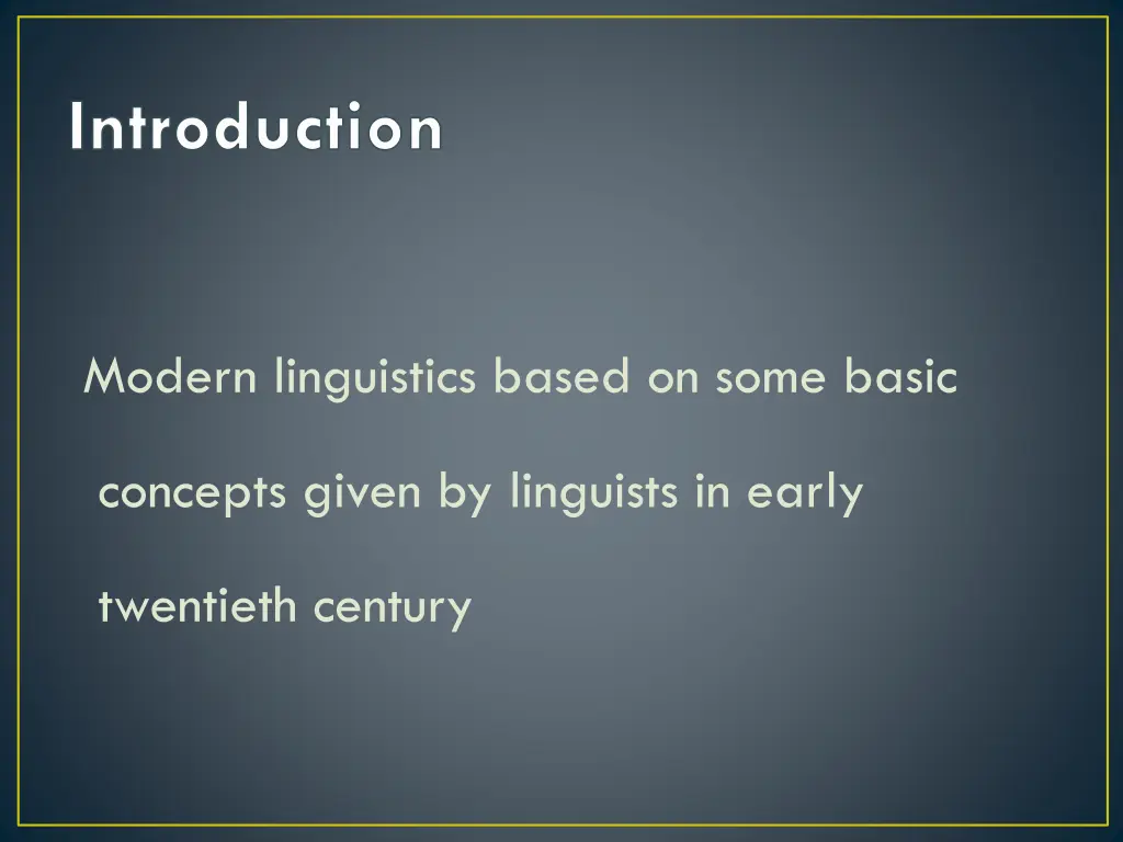 introduction