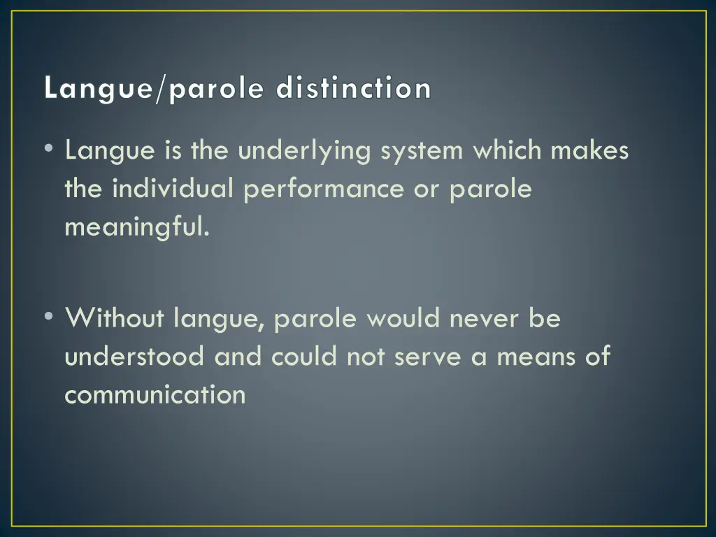 langue parole distinction 3