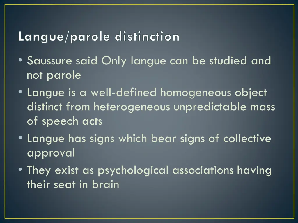 langue parole distinction 7