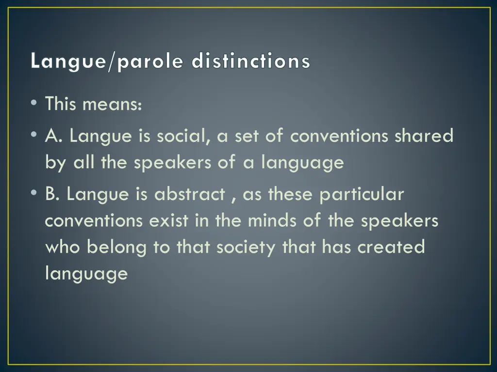 langue parole distinctions 1