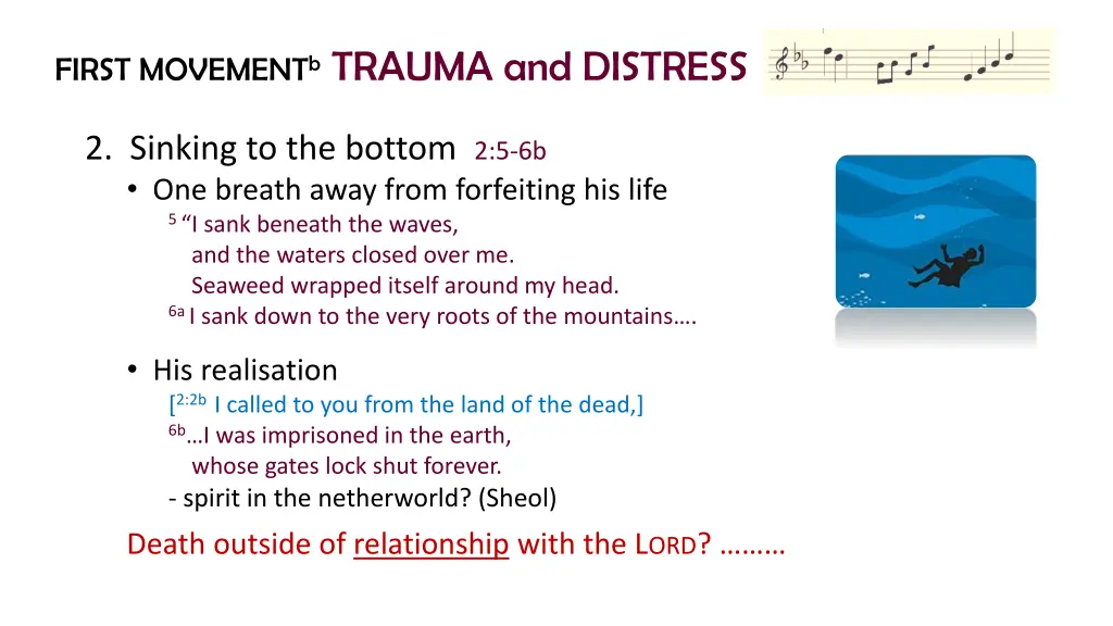 first movement b trauma and distress