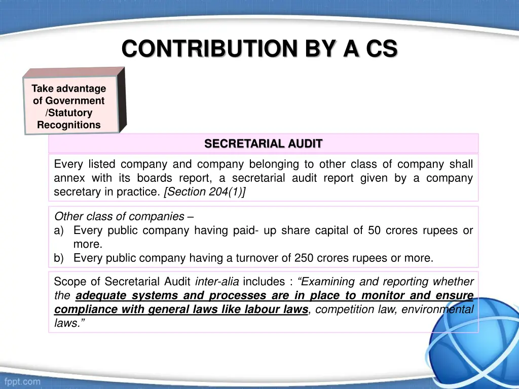 contribution by a cs 21