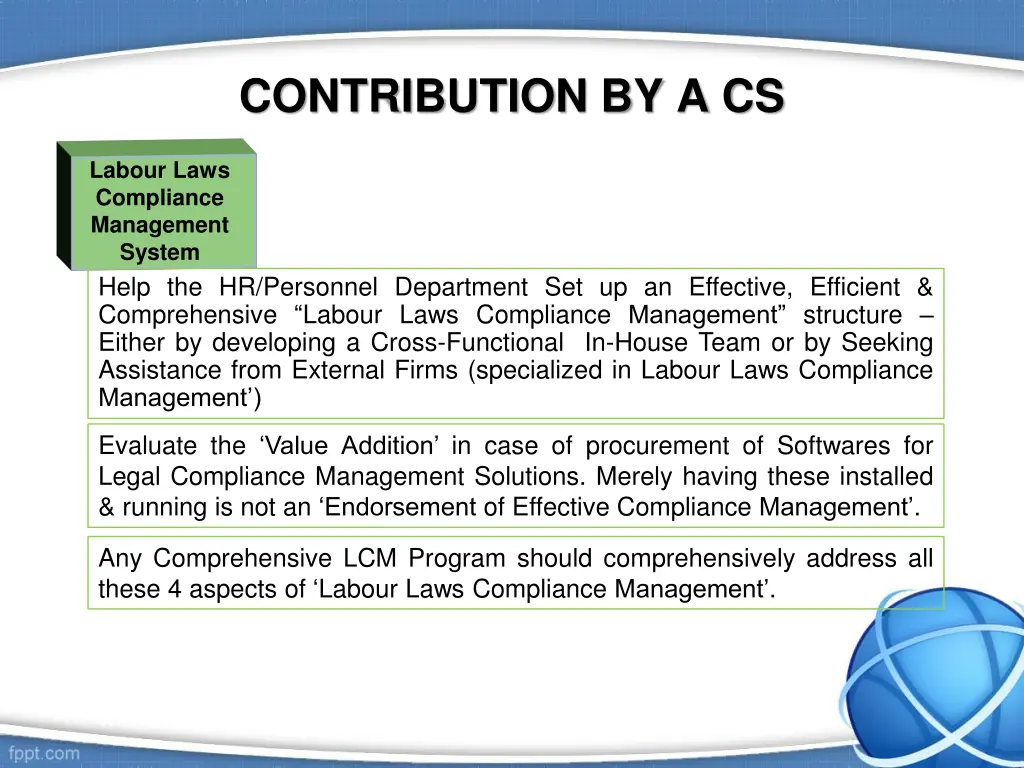contribution by a cs 6