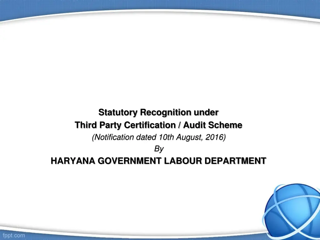 statutory recognition under third party