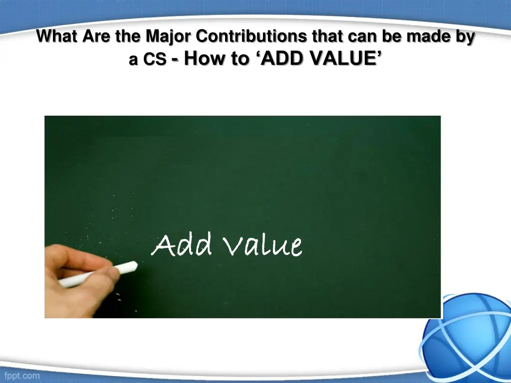 what are the major contributions that can be made