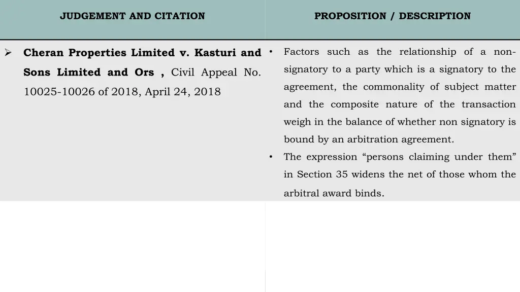 judgement and citation 17