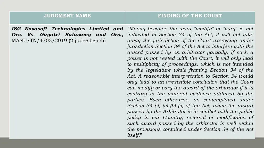 judgment name