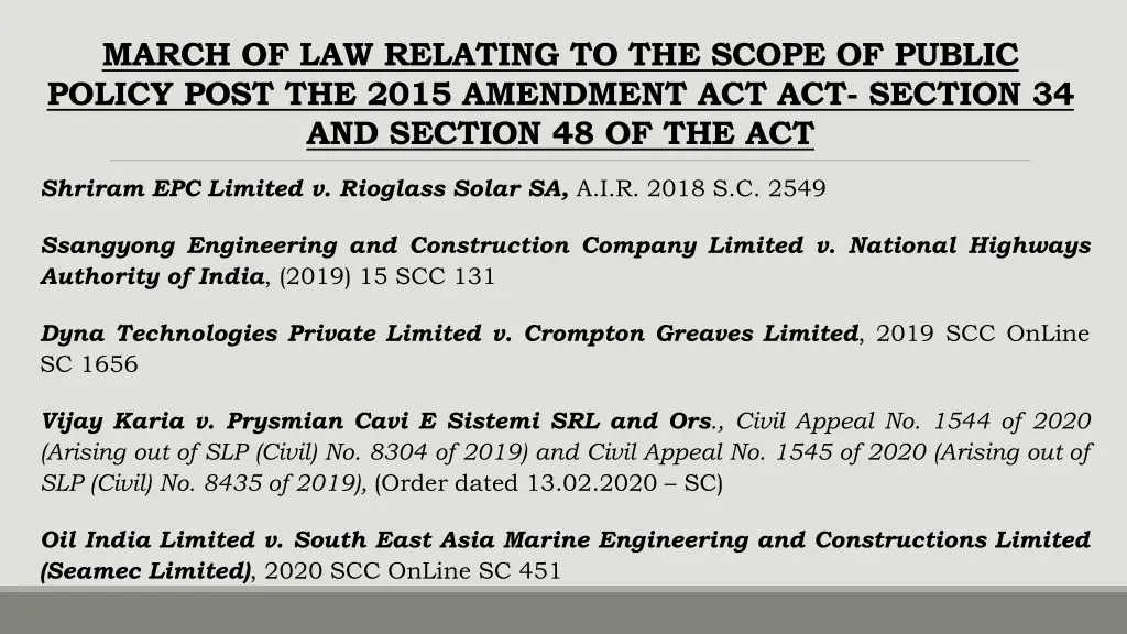 march of law relating to the scope of public 1