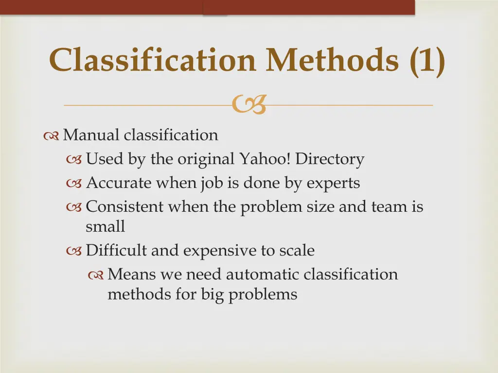 classification methods 1